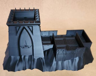 D26G11 *discounted-see description* Retro Fortified Bunker 'Tall Boy' designed by Doctor Spork Oldhammer style terrain FDM 3d printed