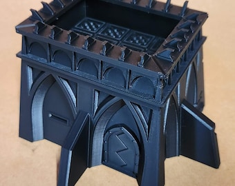 D26G02 Retro Battle Bunker Remastered  designed by Doctor Spork Oldhammer style terrain FDM 3d printed