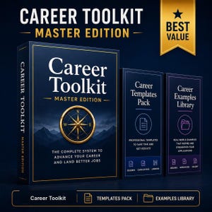 Pacchetto completo per la ricerca di lavoro / Kit di strumenti per la carriera, modelli ed esempi