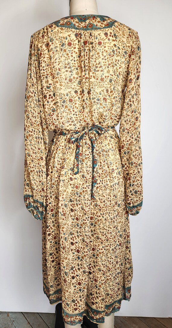 Vintage Indian Silk Dress by Jane Andre Californi… - image 3