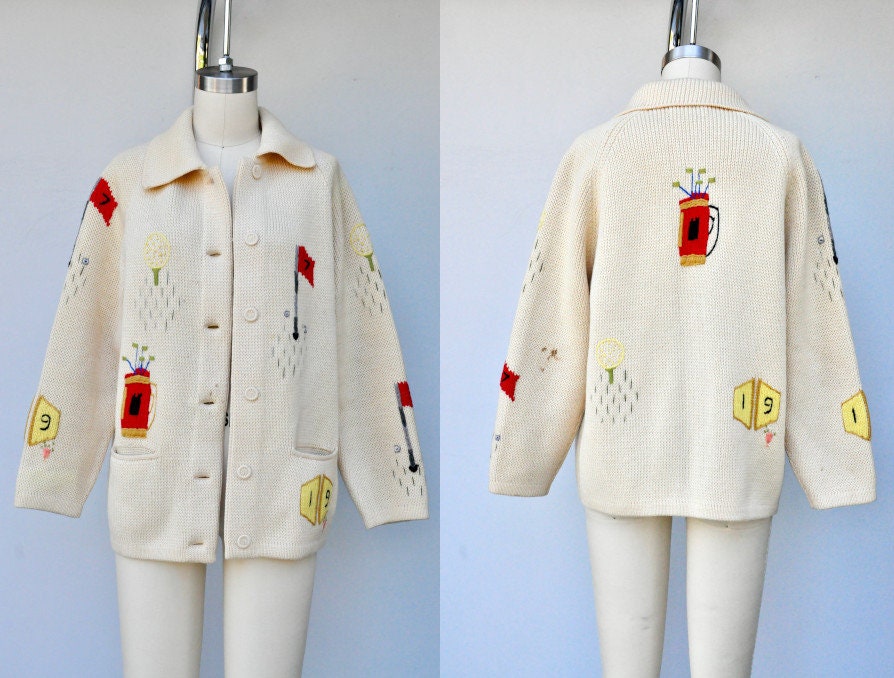 Vintage Golf Sweater - Etsy Australia