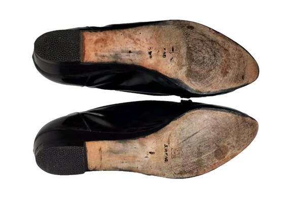 Vintage Joan & David Too Black Patent Leather + Suede Shoes  display picture 2