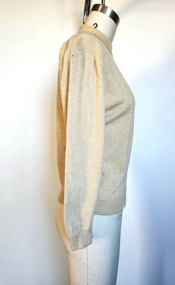 Vintage 40s 50s Cashmere Sweater - Cashmere Sweat… - image 8