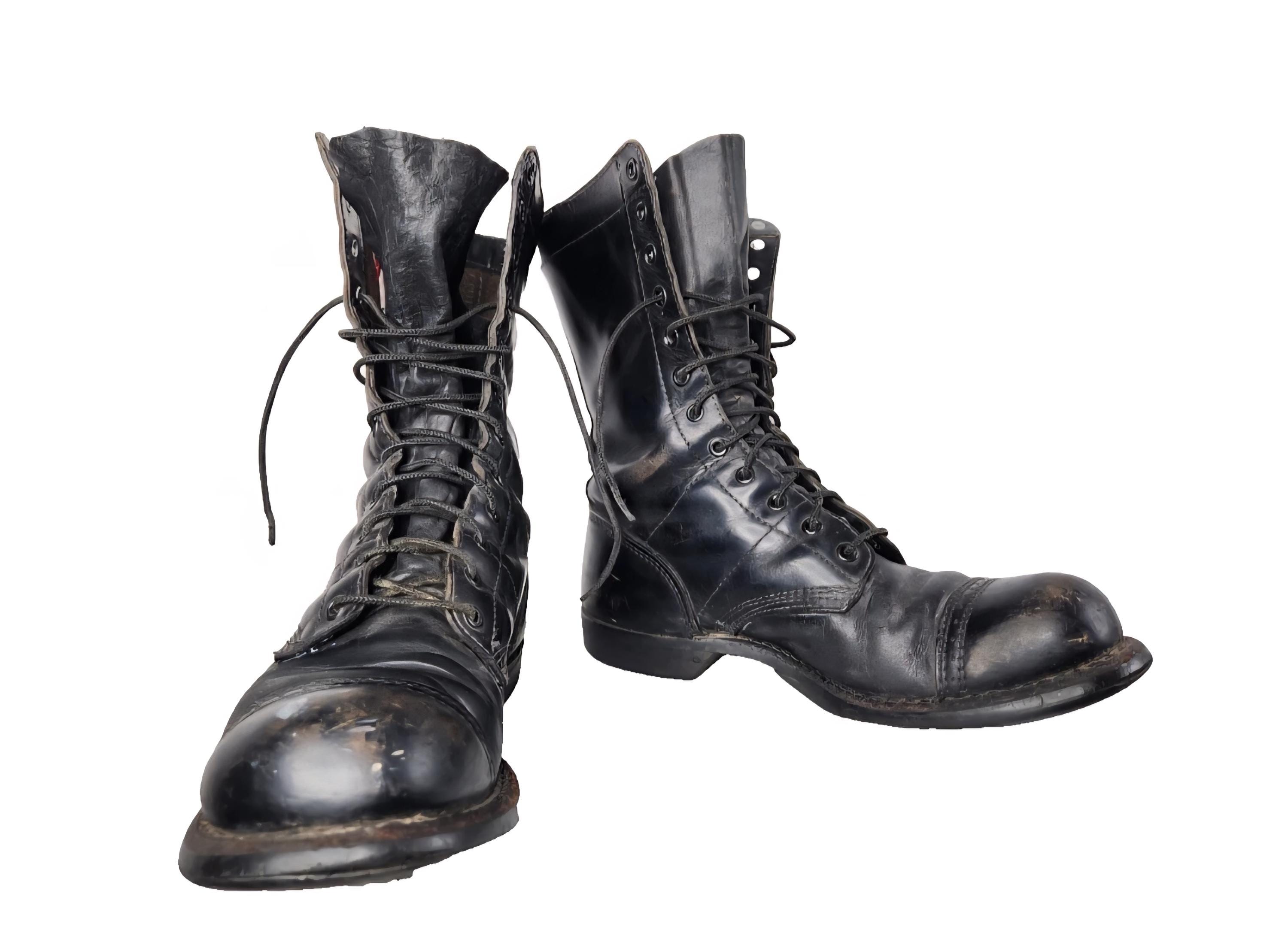 7 NOS 60s US Army Leather Combat Lace up Boots Vintage Military 60s Military Boots - Etsy main image 3