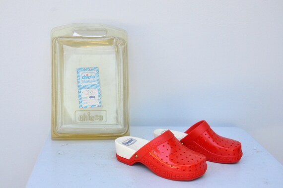 Vintage Girls Clogs - CHICCO Clogs - Italian Clogs