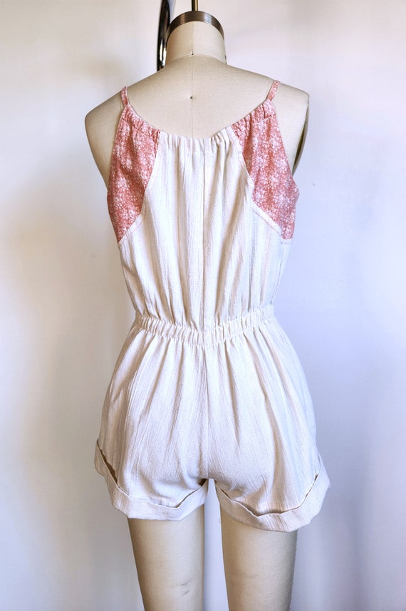 Vintage Mini Romper Jumpsuit Overall - Short Shor… - image 9