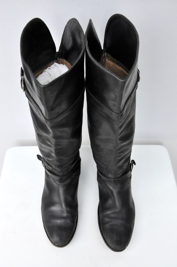 Vintage FRYE Leather Tall Boots - Equestrian Boot… - image 2