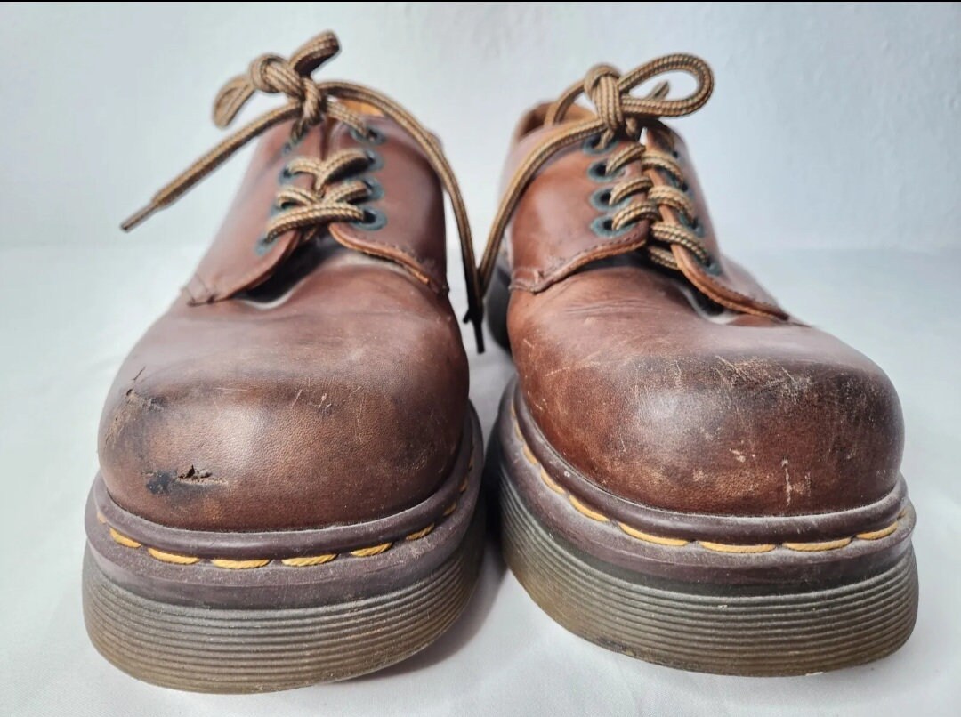 Vintage Dr Martens Chunky Platform Boots - Square Toe Boots