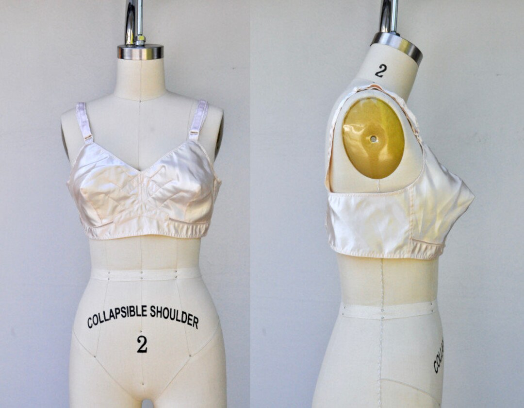1950s Bullet Bra 32B Elees Foundations White Cotton Vintage Lingerie  Deadstock -  Canada