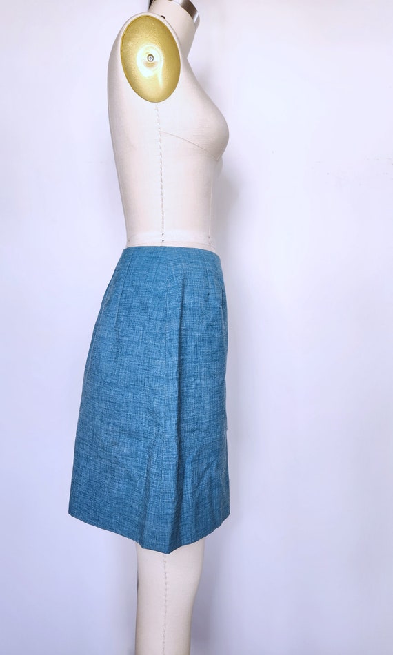 50s Shorts - High Waist Shorts - 50s Blue Shorts … - image 7