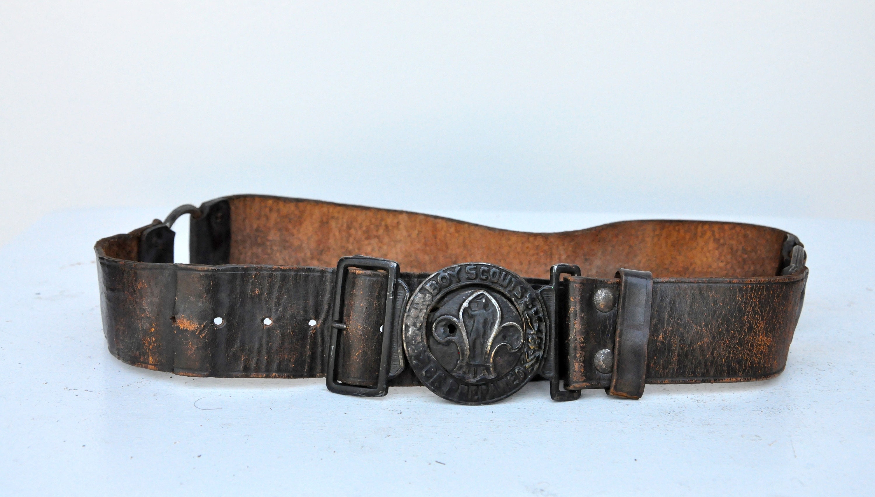 Vintage 30s 40s Boy Scouts Leather Belt BSA Leather Belt Etsy Ireland