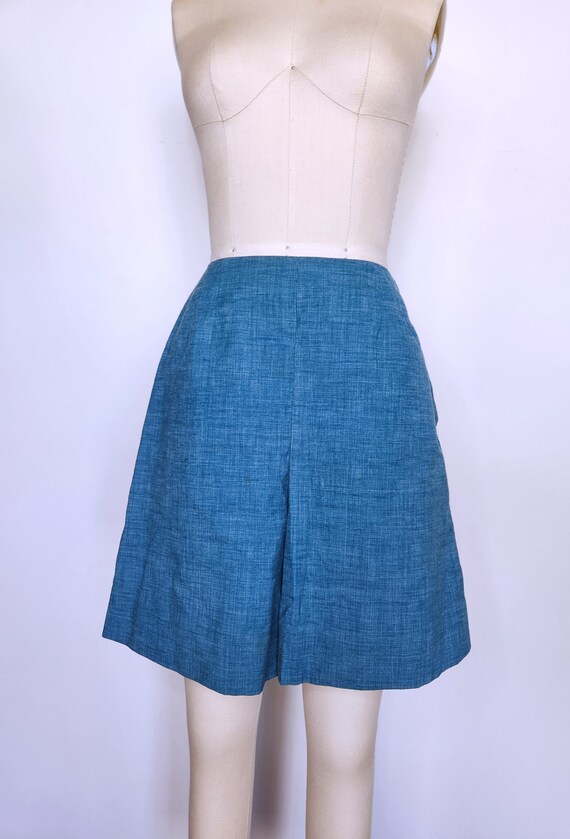 50s Shorts - High Waist Shorts - 50s Blue Shorts … - image 9