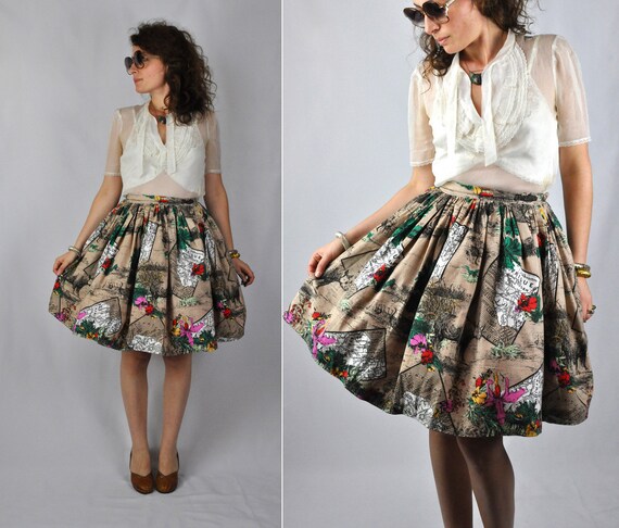 Full Skirt Pleated Skirt - African Print Full Skir