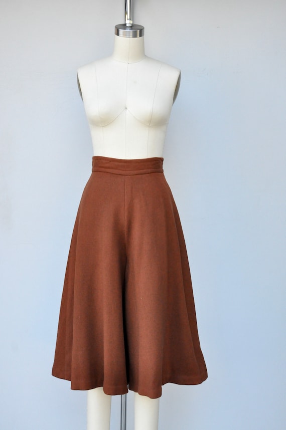 50s Brown SKORT - High Waist Skort - High Waisted… - image 6