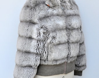 Vintage FAUX FUR Jacket - 70s 80s Fur Jacket - Faux Fur Vintage FAUX FUR Jacket - 70s 80s Fur Jacket - Faux Fur