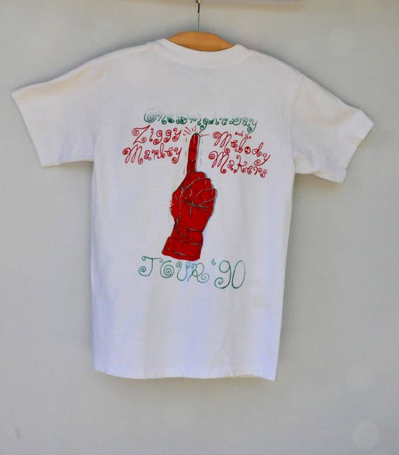 Vintage 1990 Ziggy Marley and the Melody Makers T-shirt - 90s T 
