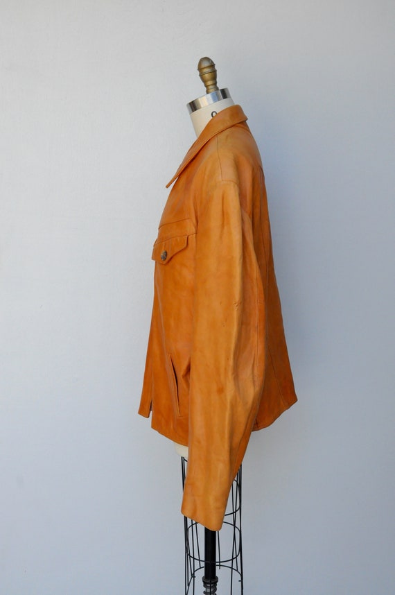 Vintage Men's Leather Jacket - Buttery Soft Leath… - image 7