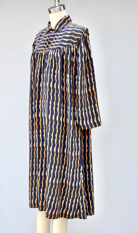 Vintage SILK Dress - Oversized Lagenlook Dress - … - image 5