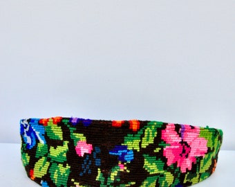 Colorful Kilim Floral Belt - Guatemalan Belt - Mexican Belt  display picture 3
