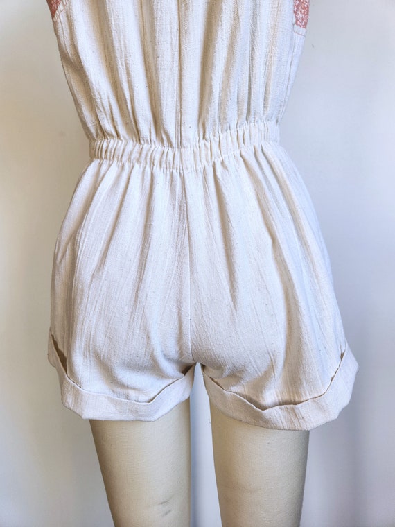Vintage Mini Romper Jumpsuit Overall - Short Shor… - image 10