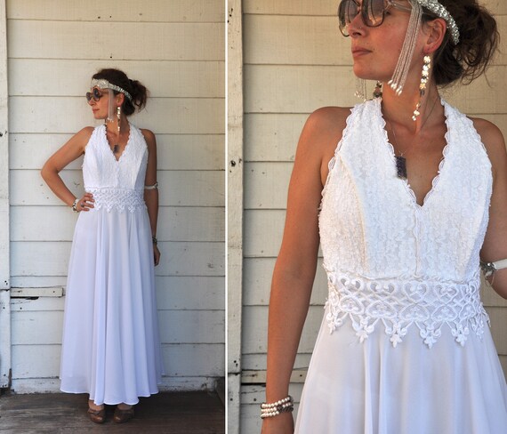 empire waist dress white