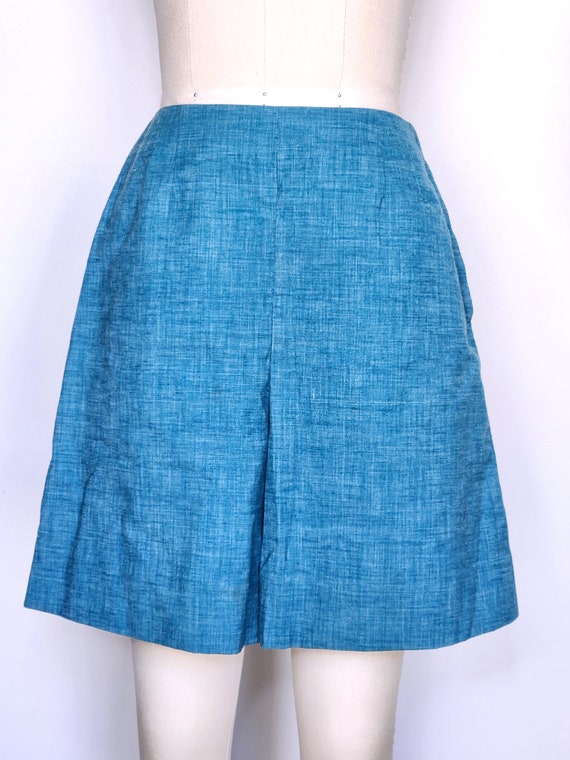 50s Shorts - High Waist Shorts - 50s Blue Shorts … - image 2