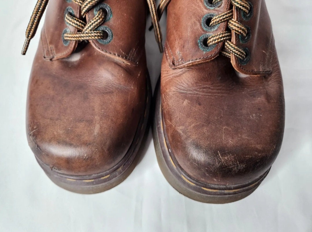 Vintage Dr Martens Chunky Platform Boots - Square Toe Boots