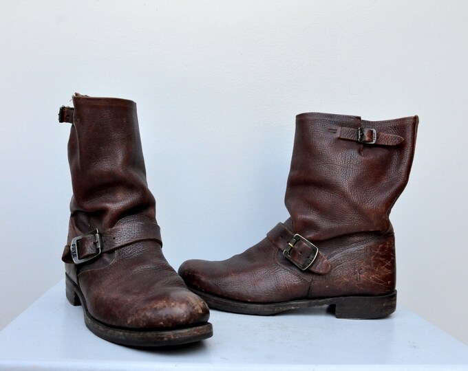 Vintage Frye Mid Calf Boots Frye Boots Frye Men's Boots Frye Belted