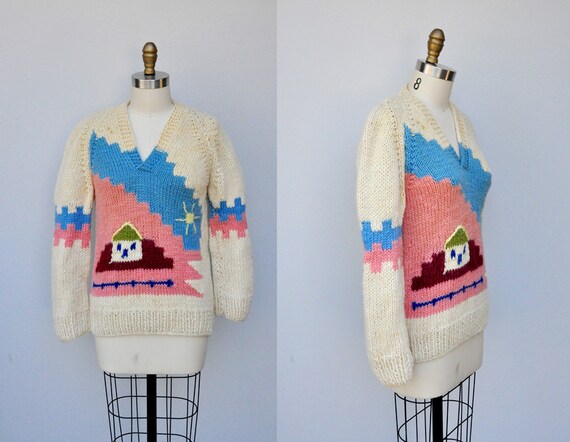 Novelty Wool Sweater - Chunky Sweater PullOver Swe