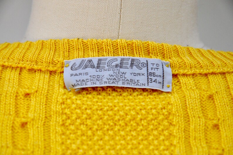 70s Mustard Yellow Wool Cardigan Sweater Jaeger London Cardigan 70s 80s Wool Sweater Cardigan Cable Knit Knitted Sweater XS S 70s Mustard Yellow Wool Cardigan Sweater Jaeger London Cardigan 70s 80s Wool Sweater Cardigan Cable Knit Knitted Sweater XS S