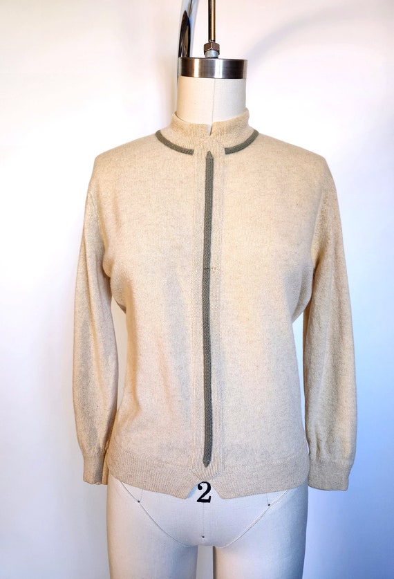 Vintage 40s 50s Cashmere Sweater - Cashmere Sweat… - image 2