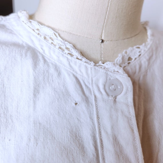 Early 1900s White Crop Top Corset - Italian Corse… - image 5