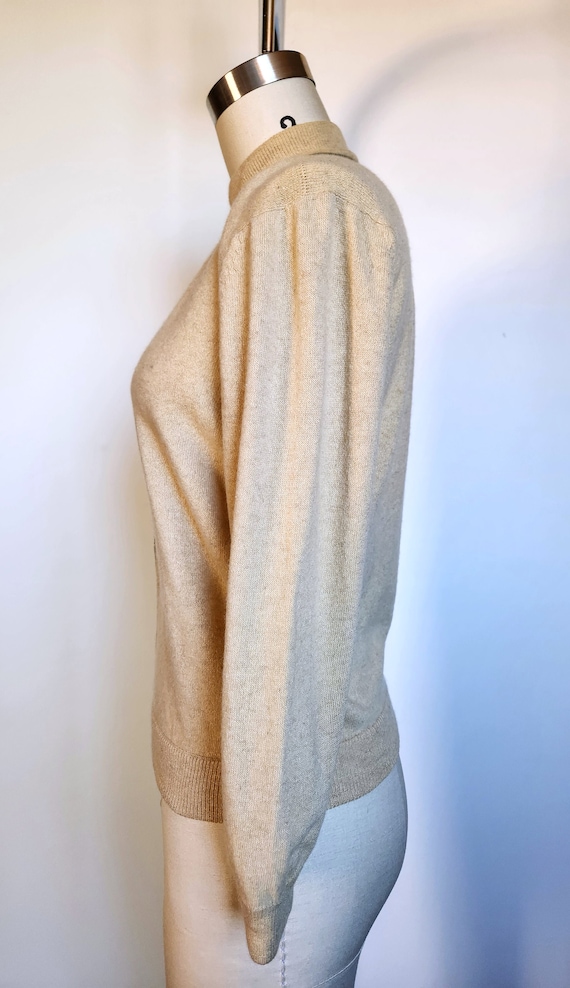 Vintage 40s 50s Cashmere Sweater - Cashmere Sweat… - image 7