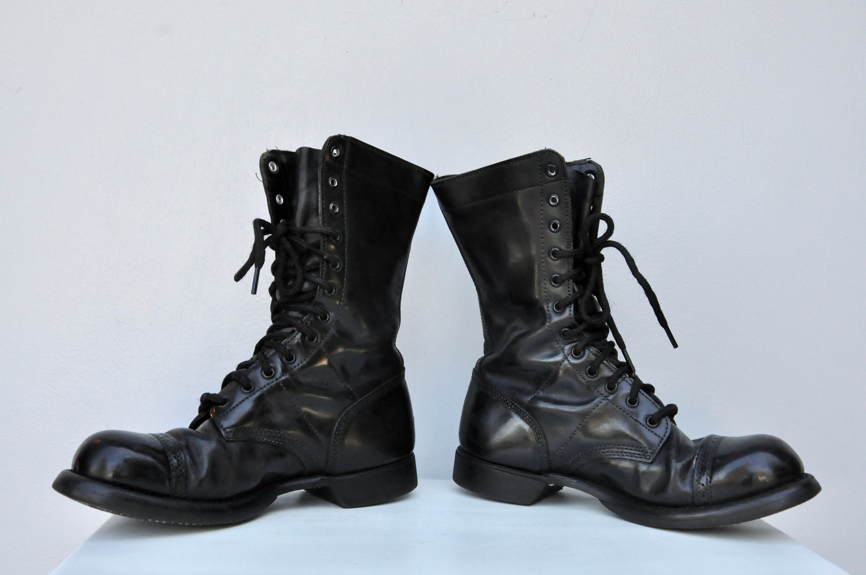 Vintage Military Boots MENS SIZE 12 Black Leather Army STEEL Toe Comba –  FIREGYPSY VINTAGE
