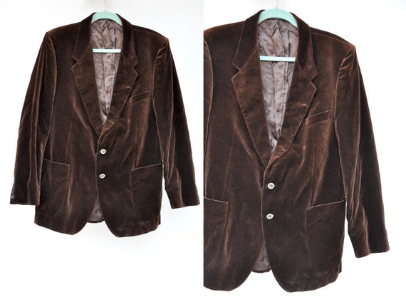 Yves Saint Laurent Brown Velvet Jacket - Men's Jac