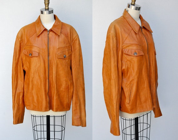 Vintage Men's Leather Jacket - Buttery Soft Leath… - image 1