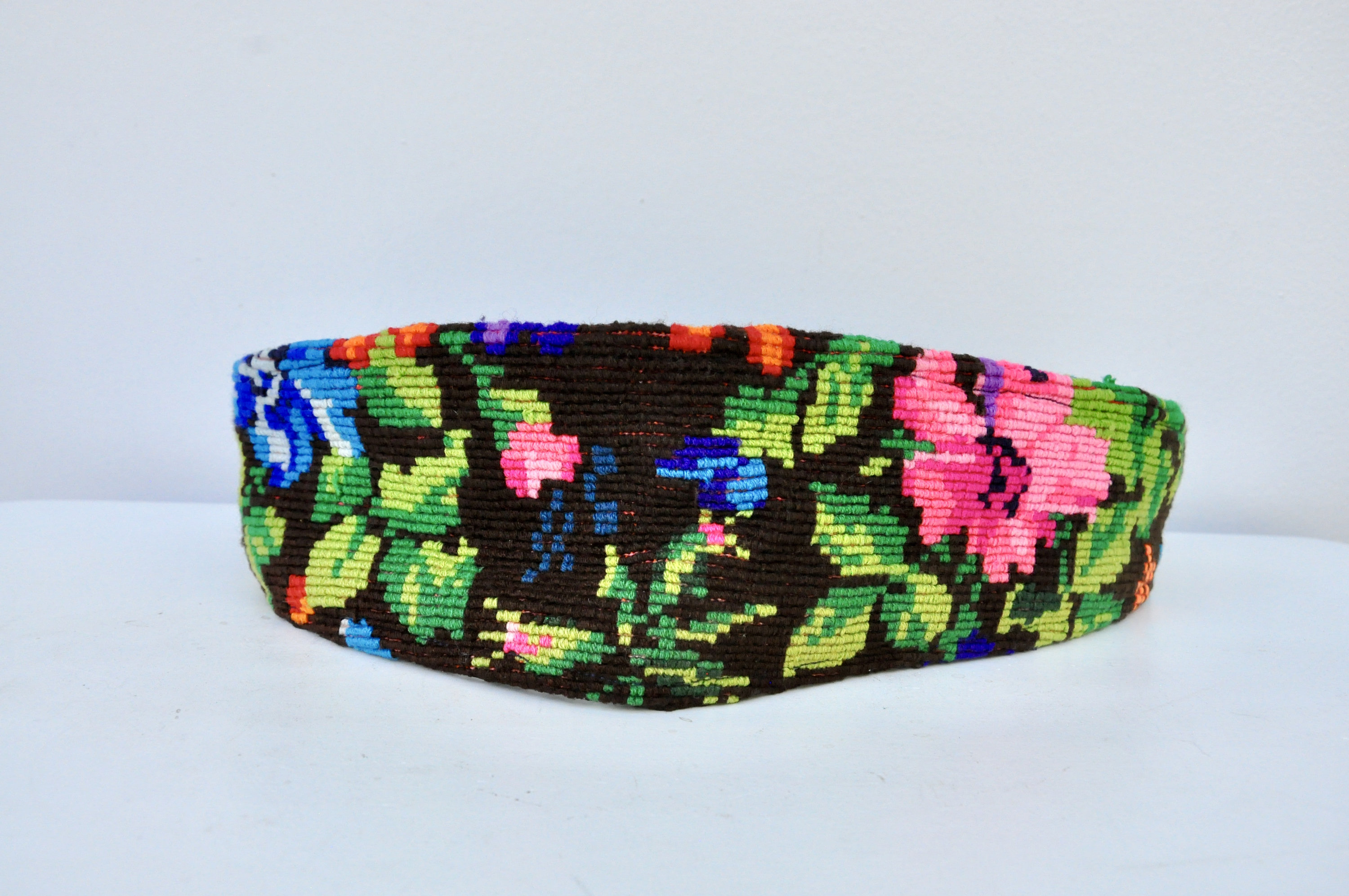 Colorful Kilim Floral Belt - Guatemalan Belt - Mexican Belt  display picture 2