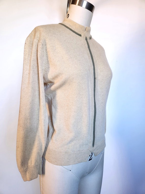 Vintage 40s 50s Cashmere Sweater - Cashmere Sweat… - image 4