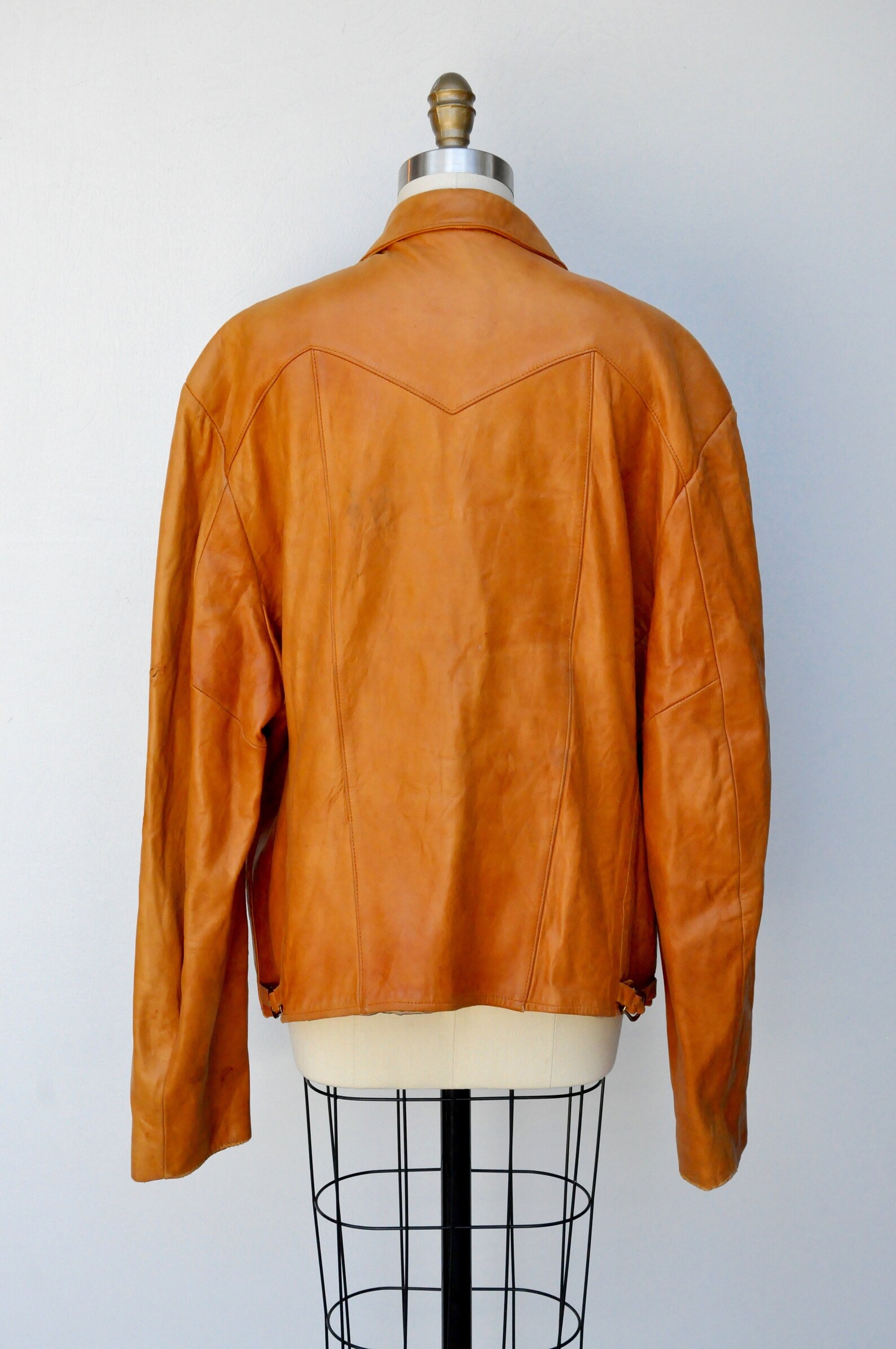 Vintage Men's Leather Jacket Buttery Soft Leather Jacket Etsy
