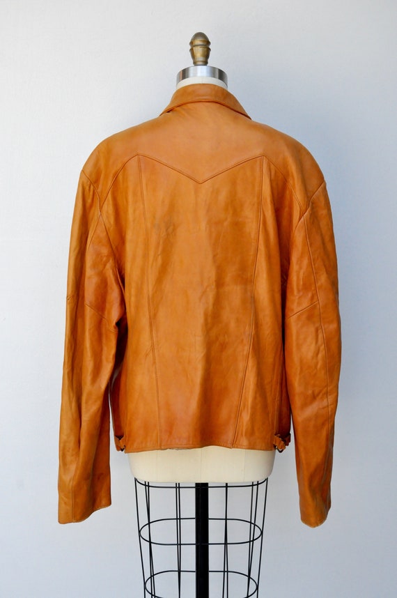 Vintage Men's Leather Jacket - Buttery Soft Leath… - image 6