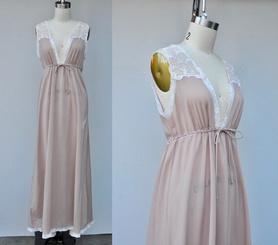 Vintage Christian Dior Night Gown - Vintage Lace N