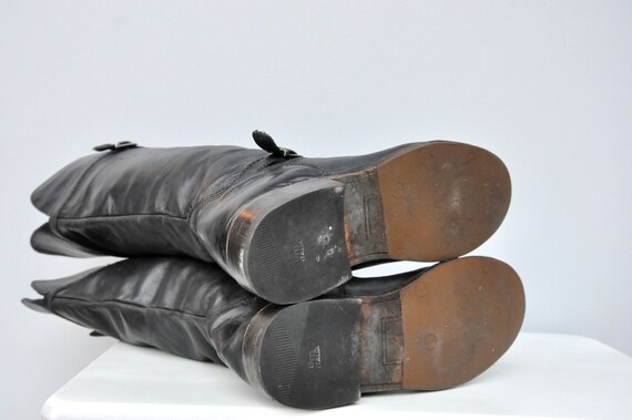 Vintage FRYE Leather Tall Boots - Equestrian Boot… - image 3