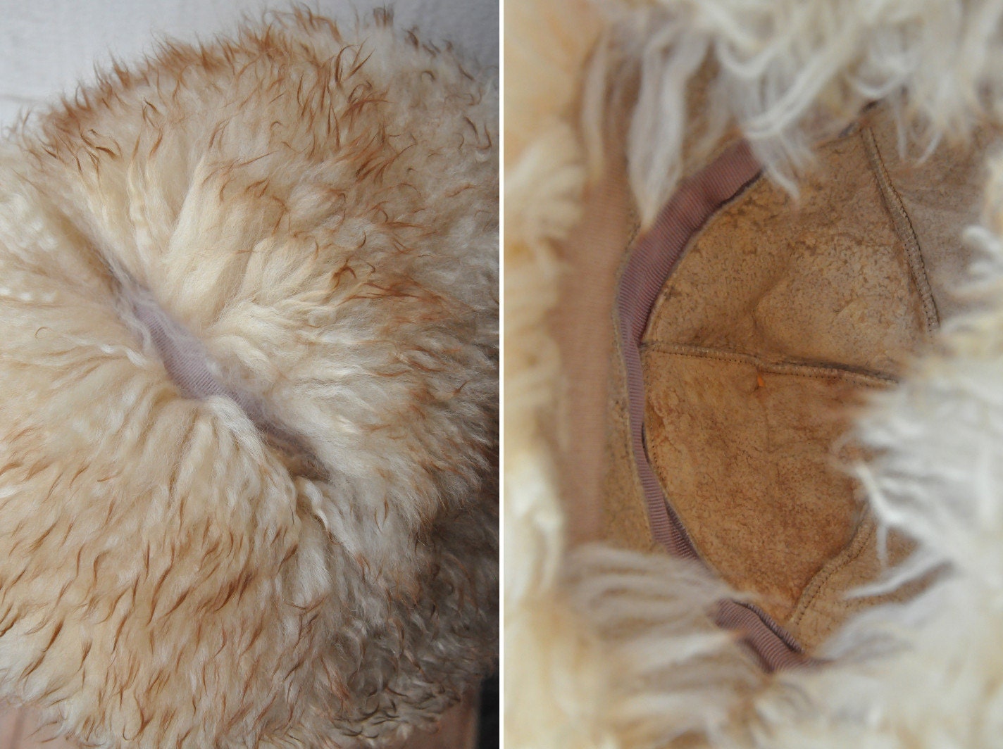 60s FUR Curly Lamb Sheepskin Lambskin Hat - Fluffy Wool Chunky Huge Hat Italian 60s Lamb Fur Hat - Etsy main image 3