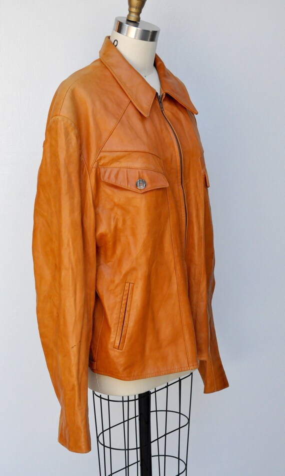 Vintage Men's Leather Jacket - Buttery Soft Leath… - image 3