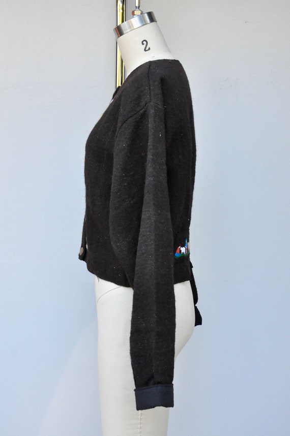 Vintage Wool Embroidered Jacket Peruvian Bolivian G… Gem