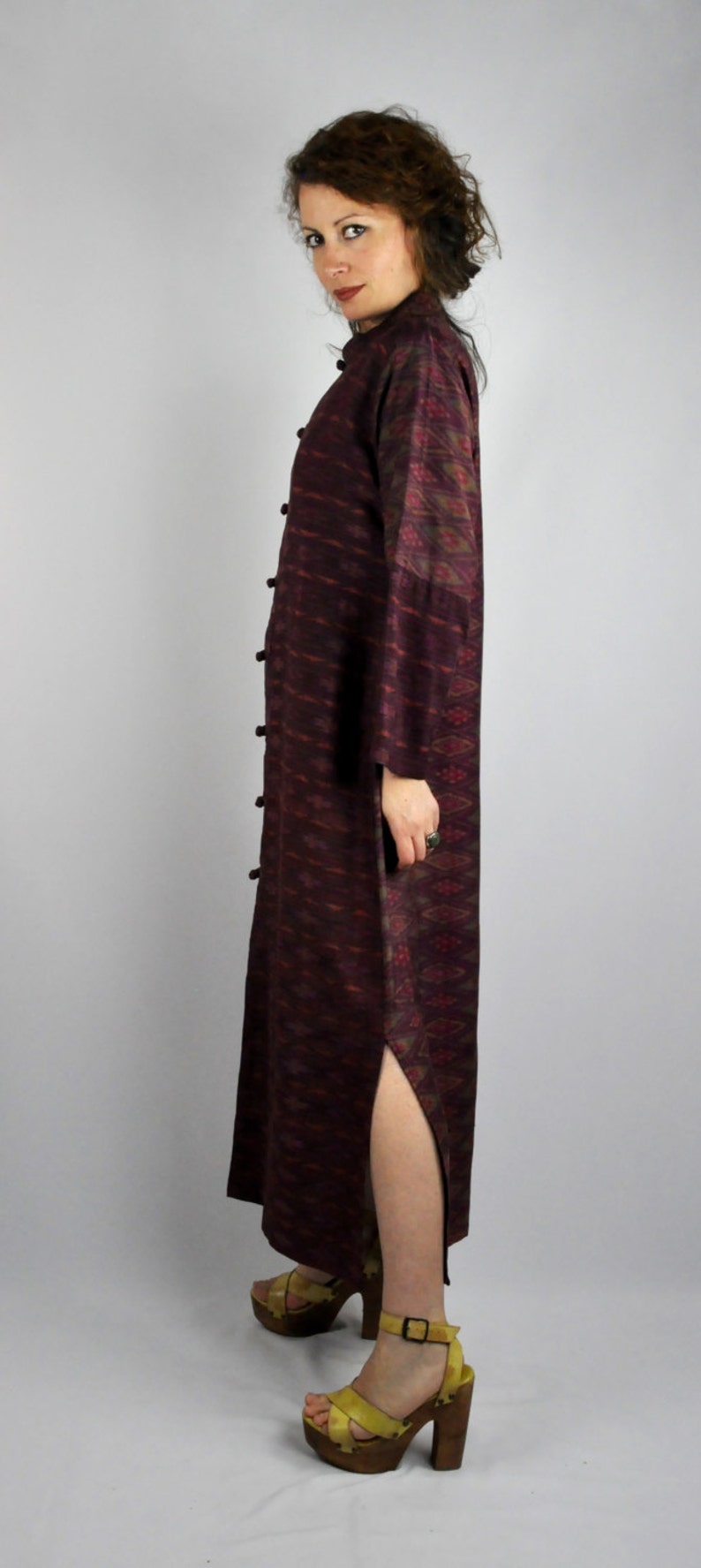 silk kaftan tunic