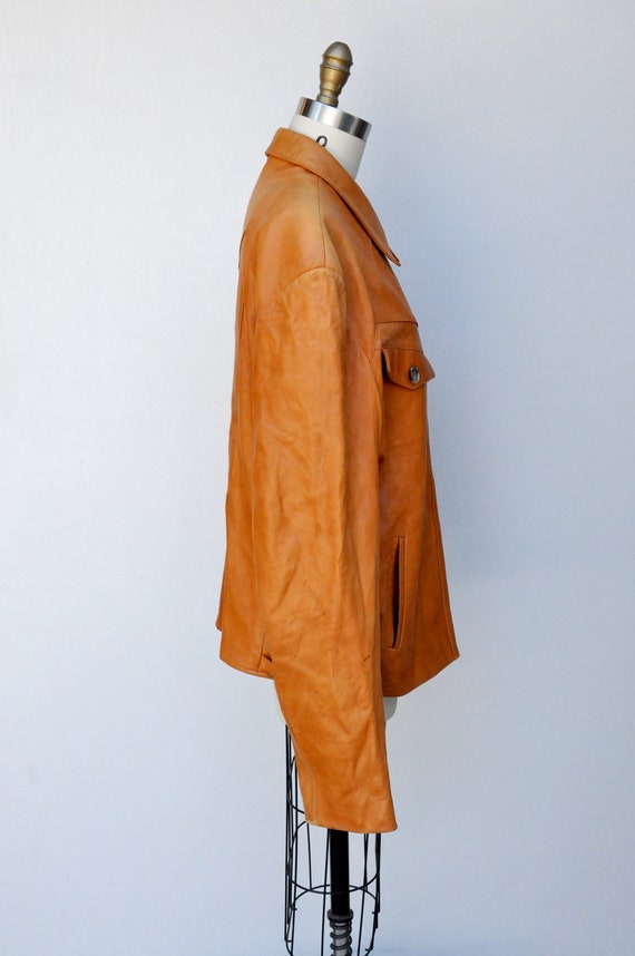 Vintage Men's Leather Jacket - Buttery Soft Leath… - image 5