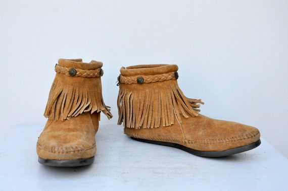 Vintage Minnetonka Moccasin Ankle Boots - Ankle Bo