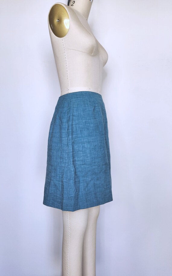 50s Shorts - High Waist Shorts - 50s Blue Shorts … - image 8