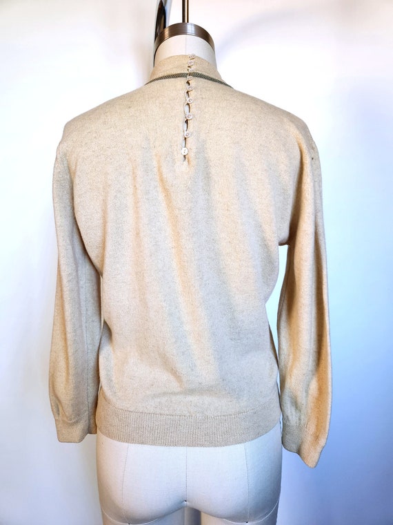 Vintage 40s 50s Cashmere Sweater - Cashmere Sweat… - image 5